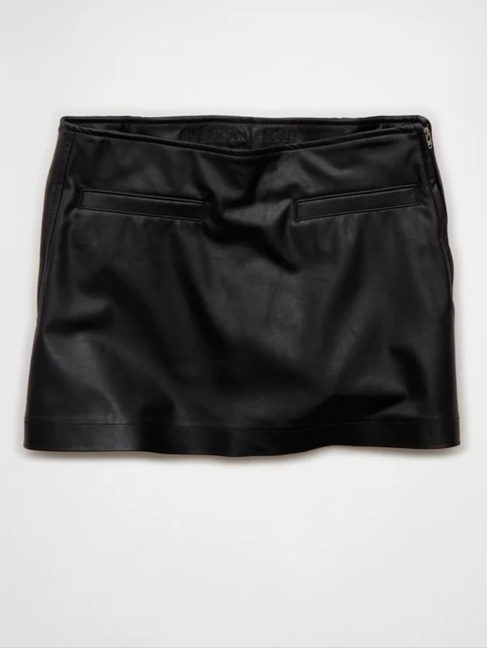 American Eagle Mid-Rise Vegan Leather Skort
